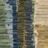 8' X 11' Blue Green And Beige Abstract Area Rug With Fringe