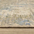 8' X 11' Beige And Green Abstract Area Rug With Fringe