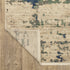 8' X 11' Beige And Green Abstract Area Rug With Fringe