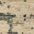 8' X 11' Beige And Green Abstract Area Rug With Fringe
