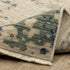 8' X 11' Beige And Green Abstract Area Rug With Fringe