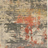 8' X 11' Beige And Pink Abstract Area Rug With Fringe