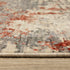 8' X 11' Beige And Pink Abstract Area Rug With Fringe