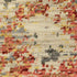 8' X 11' Beige And Pink Abstract Area Rug With Fringe