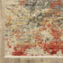 8' X 11' Beige And Pink Abstract Area Rug With Fringe