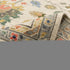 8' X 11' Ivory Red And Blue Oriental Area Rug With Fringe