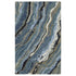 8' X 10' Blue And Teal Wool Abstract Hand Tufted Area Rug