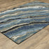 8' X 10' Blue And Teal Wool Abstract Hand Tufted Area Rug