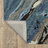 8' X 10' Blue And Teal Wool Abstract Hand Tufted Area Rug
