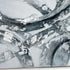 Caspian Hand Painted Silver Floater Frame Wall Art