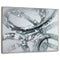Caspian Hand Painted Silver Floater Frame Wall Art