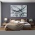 Caspian Hand Painted Silver Floater Frame Wall Art