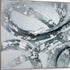 Caspian Hand Painted Silver Floater Frame Wall Art