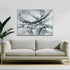 Caspian Hand Painted Silver Floater Frame Wall Art