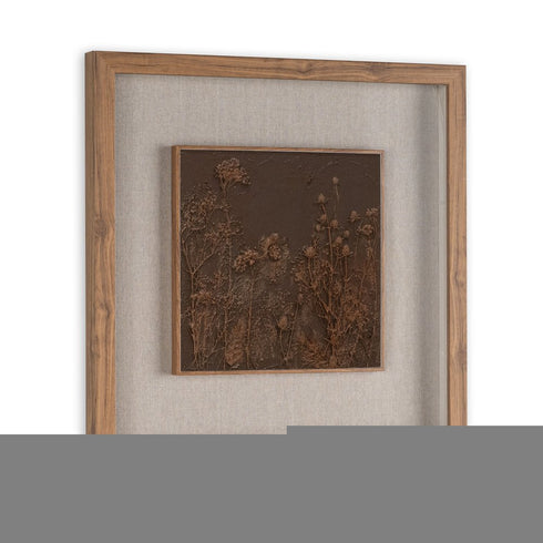 Serenity Garden II Brown Shadowbox Textual Art Wall Art