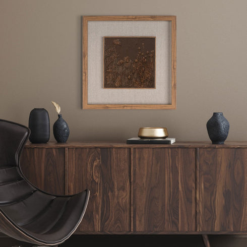 Serenity Garden II Brown Shadowbox Textual Art Wall Art