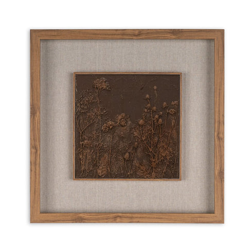 Serenity Garden II Brown Shadowbox Textual Art Wall Art