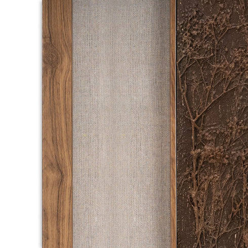 Serenity Garden II Brown Shadowbox Textual Art Wall Art