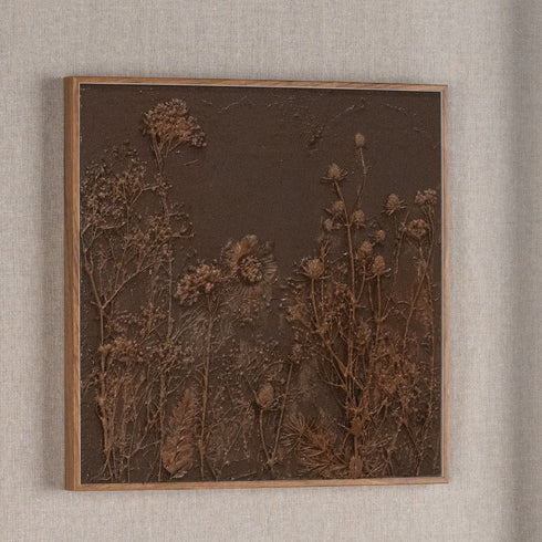 Serenity Garden II Brown Shadowbox Textual Art Wall Art