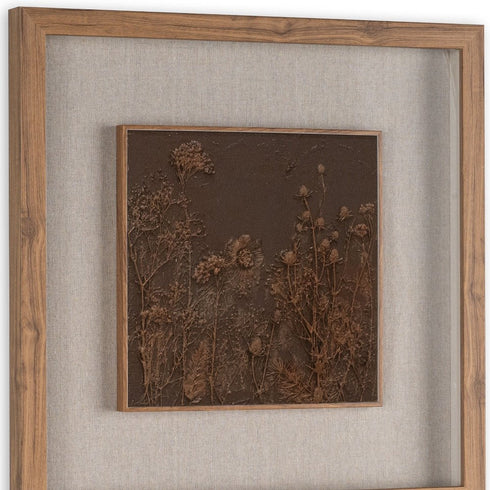 Serenity Garden II Brown Shadowbox Textual Art Wall Art