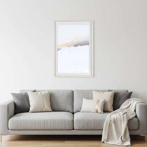Veiled Vista II Gray Shadowbox Textual Art Wall Art