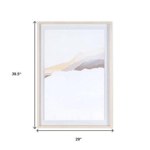 Veiled Vista II Gray Shadowbox Textual Art Wall Art