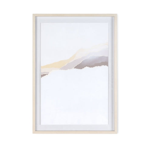 Veiled Vista II Gray Shadowbox Textual Art Wall Art