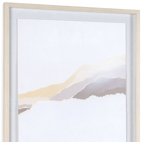 Veiled Vista II Gray Shadowbox Textual Art Wall Art