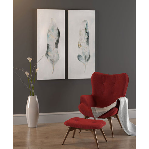 Plume S2 Hand Painted Unframed Wall Art