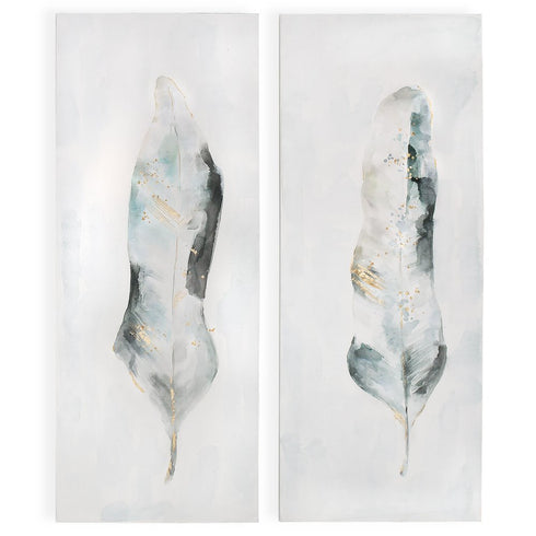 Plume S2 Hand Painted Unframed Wall Art