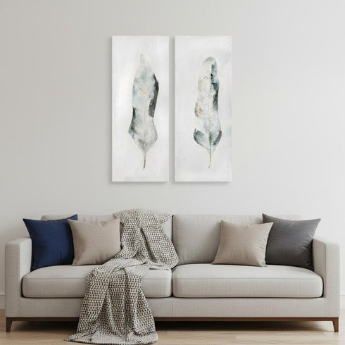 Plume S2 Hand Painted Unframed Wall Art