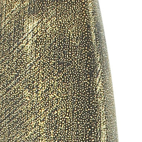 47" Gold Tapered Ceramic Floor Vase