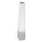 32" White Faceted Geometric Tapered Ceramic Floor Vase