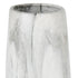 40" White Faux Marble Tapered Ceramic Floor Vase