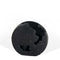 8" Black Hammered Round Aluminum Table Vase