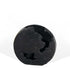 8" Black Hammered Round Aluminum Table Vase