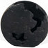 8" Black Hammered Round Aluminum Table Vase