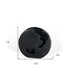 8" Black Hammered Round Aluminum Table Vase