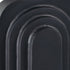 12" Black Geometric Aluminum Table Vase