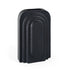 12" Black Geometric Aluminum Table Vase