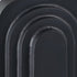 12" Black Geometric Aluminum Table Vase