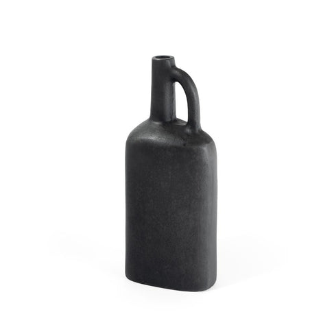11" Gray Aluminum Jug Table Vase