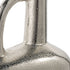 14" Silver Aluminum Jug Table Vase