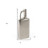 14" Silver Aluminum Jug Table Vase
