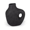 12" Black Aluminum Modern Abstract Table Vase