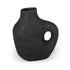 12" Black Aluminum Modern Abstract Table Vase