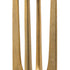 16" Gold Distressed Aluminum Geometric Tabletop Pillar Candle Holder