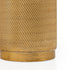 5" Gold Distressed Aluminum Tabletop Taper Candle Holder