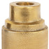 5" Gold Distressed Aluminum Tabletop Taper Candle Holder