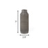 7" Gray Distressed Aluminum Geometric Tabletop Taper Candle Holder
